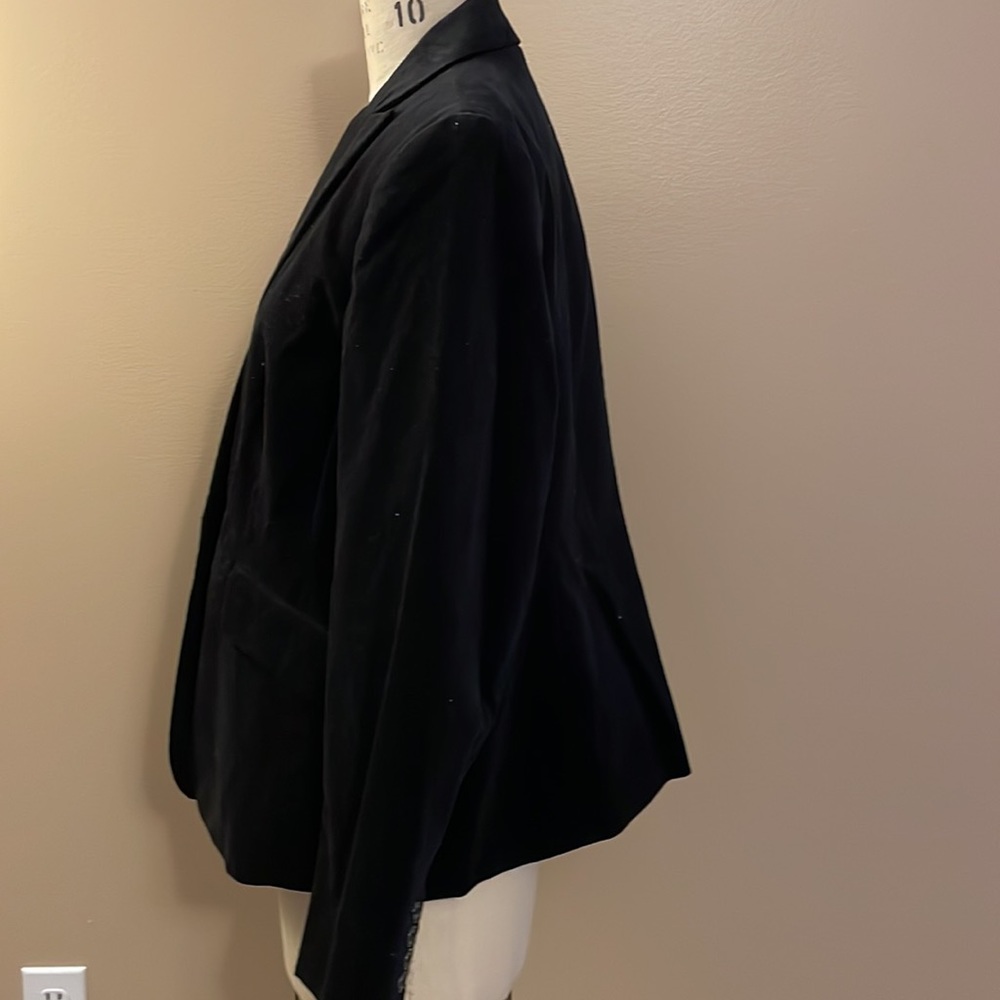 Jones New York Stretch velvet lined blazer - Picture 4 of 9